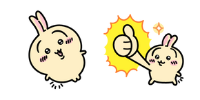 Kawaii Chiikawa Usagi Feliz cursor